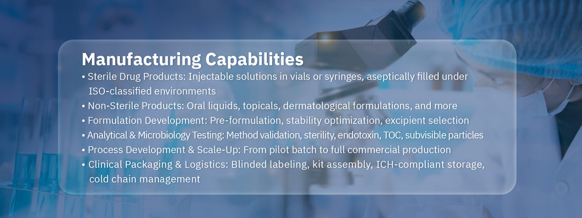 Manufacturing Capabilities